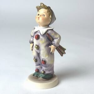 Goebel Hummel #328 “Carnival” Boy In Clown Costume In box Germany Figurine